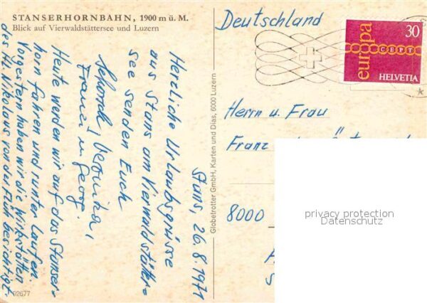 Zahnradbahn Stanserhornbahn Vierwaldstättersee Luze – Bild 2