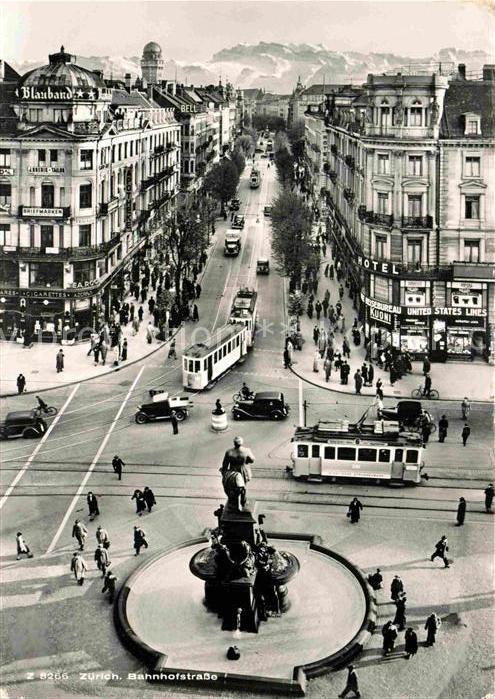 Strassenbahn Zürich Bahnhofstrasse