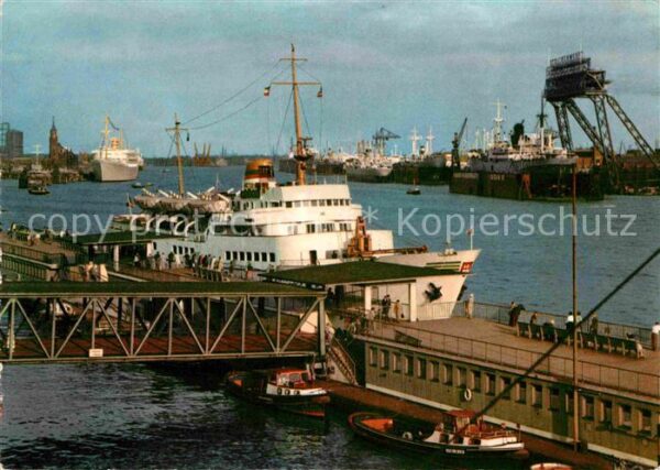 Schiffe Ships Navires Hamburg Seebäderschiff Bunte Kuh St. Pa