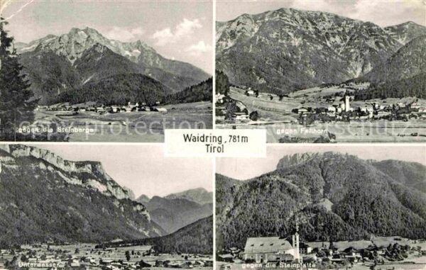 Waidring Tirol Blick gegen die Steinberge Fellhorn Ste