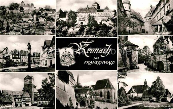 Kronach Oberfranken Veste Rosenberg Zeughaushof Platz Bambe