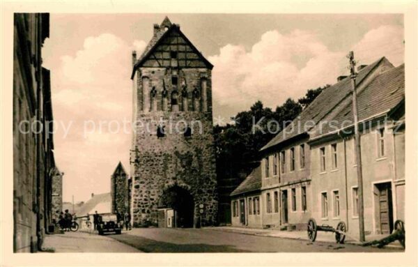 Lychen Stargarder Tor Handabzug