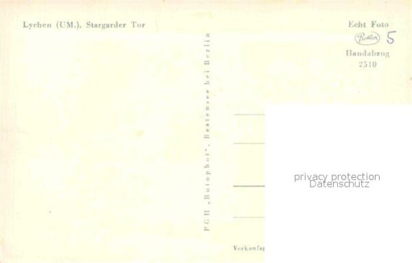 Lychen Stargarder Tor Handabzug – Bild 2