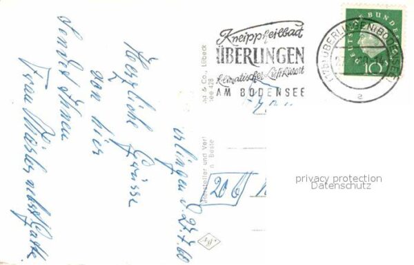 Ueberlingen Bodensee Teilansichten Tor Park Brunnen Fliegera – Bild 2