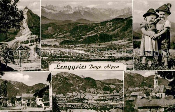 Lenggries Alpenpanorama Kinder Trachten Kirche Or