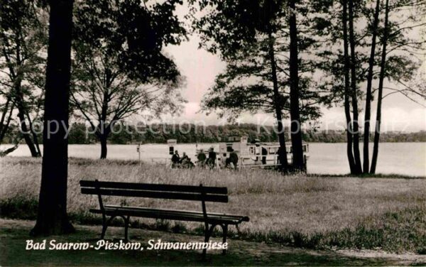Pieskow Bad Saarow Schwanenwiese Bootsanleger Scharmützels