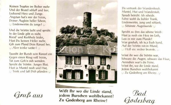 Bad Godesberg Zur Lindenwirtin Aennchen mit Godesburg