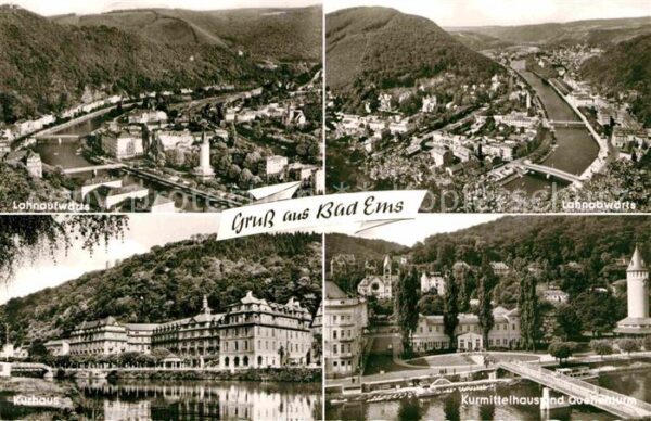 Bad Ems Lahnaufwärts Lahnabwärts Kurhaus Kurmit