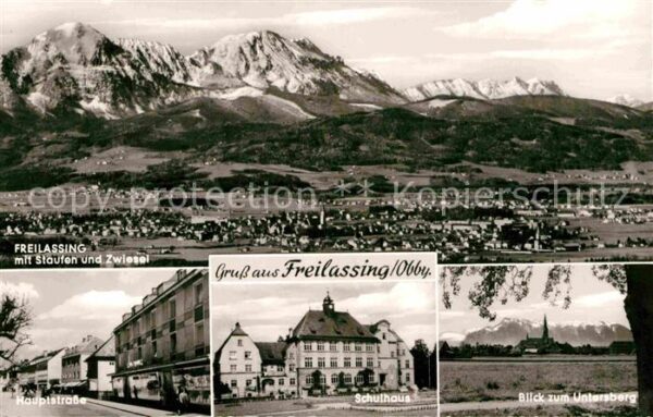 Freilassing Hauptstrasse Schulhaus Gesamtansicht mi
