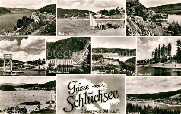 Schluchsee Panorama Strandbad Seebrugg St Hubertus