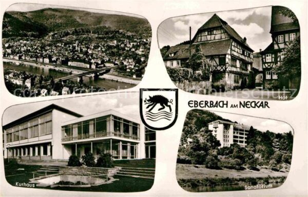 Eberbach Neckar Hof Fachwerkhäuser Sanatorium Kurhaus F