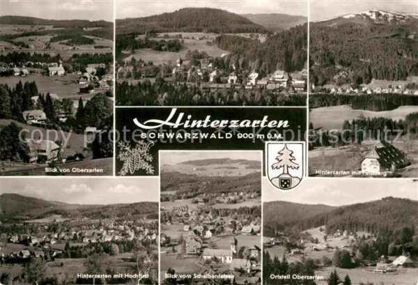 Hinterzarten Panorama Blick von Oberzarten Feldberg