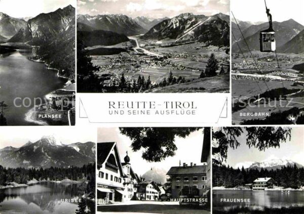 Reutte Tirol Plansee Alpenpanorama Bergbahn Frauense