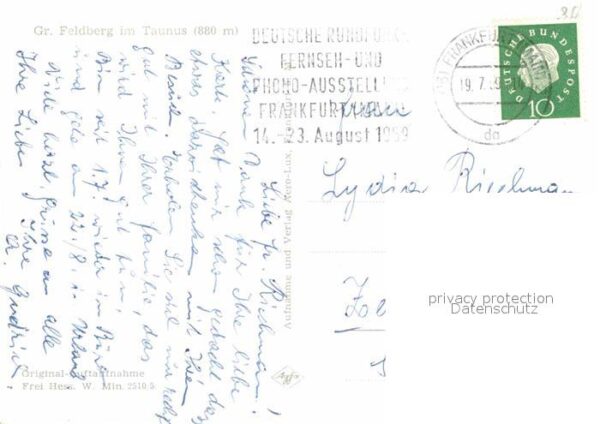 Grosser Feldberg Taunus Fliegeraufnahme – Bild 2