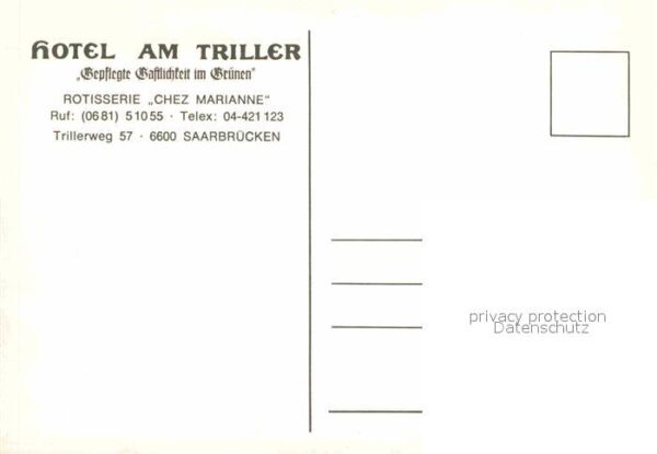 Saarbruecken Hotel am Triller Künstlerkarte – Bild 2