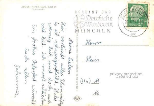 Aachen August Pieper Haus Speisesaal – Bild 2