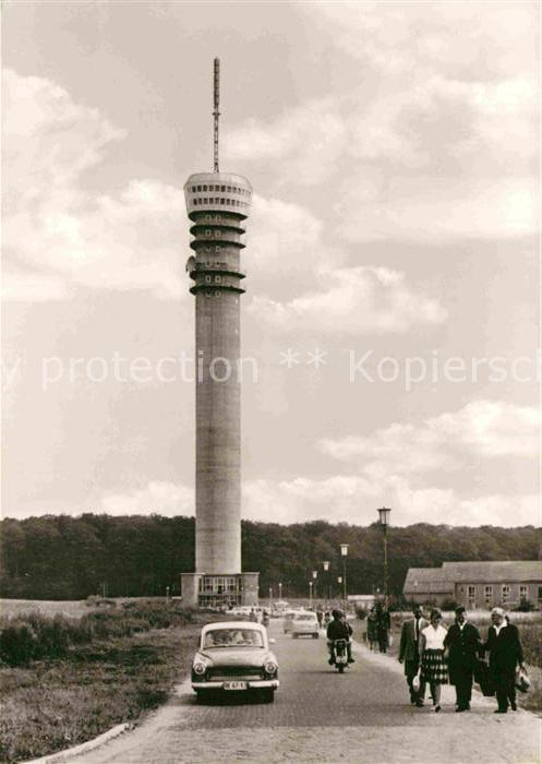 Schwerin Mecklenburg Neuerbauter Fernsehturm mit Turmcafe