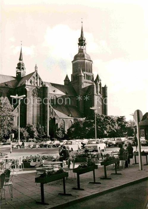 Stralsund Mecklenburg Vorpommern Kirche St Marien am Leninplatz