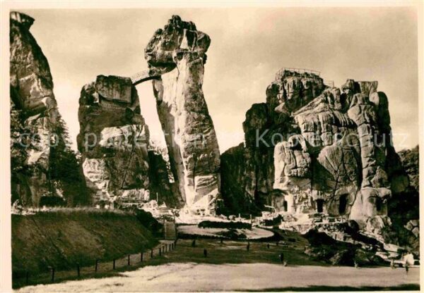 Externsteine Sandstein Felsformationen im Teutoburge