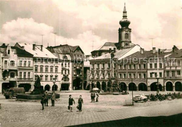 Trutnov Namest Ringplatz Rübezahlbrunnen Kirche