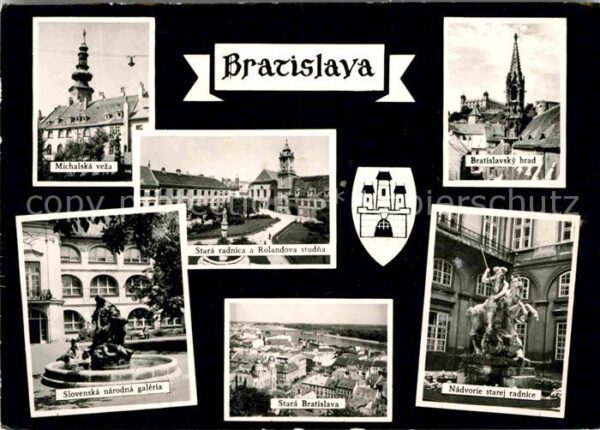 Bratislava Pressburg Pozsony Michalska veza Stara radnica Rolandova