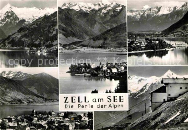 Zell See Gesamtansicht mit Alpenpanorama Bergbah