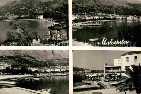 Makarska Dalmatien Teilansichten Strand Hafen Hotel Restau