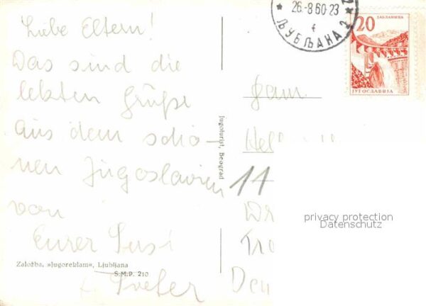 Ljubljana Teilansichten Innenstadt Denkmal Schlos – Bild 2
