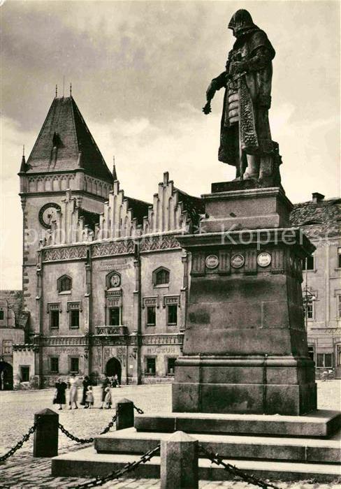 Tabor Czechia Zizka Platz mit Rathaus 15. Jhdt. Denkm