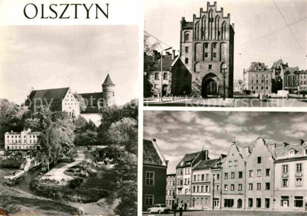 Olsztyn Allenstein Zamek Wysoka Brama Kamieniczki w rynku