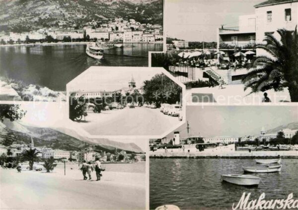 Makarska Dalmatien Teilansichten Hafen Strandpromenade Hot