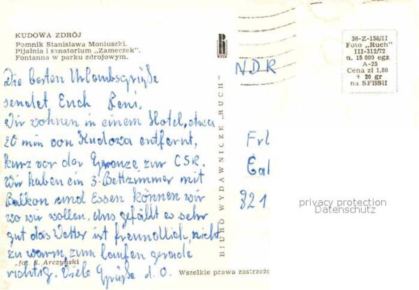 Kudowa-Zdroj Pomnik Stanislawa Moniuszki Denkmal Büs – Bild 2