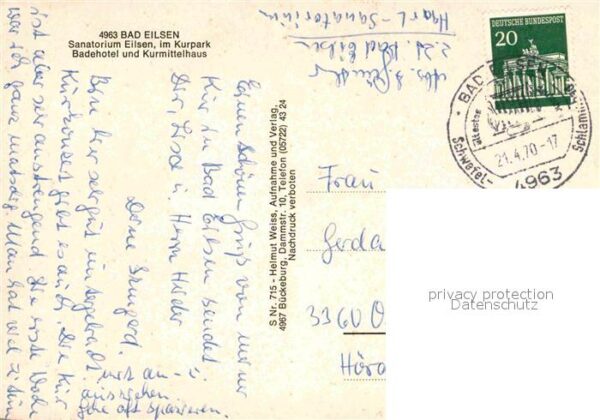 Bad Eilsen Georg Wilhelm Haus Kurpark Pension Ida – Bild 2