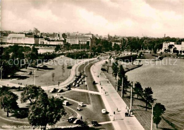 Hamburg Lombardsbrücken und Binnenalster