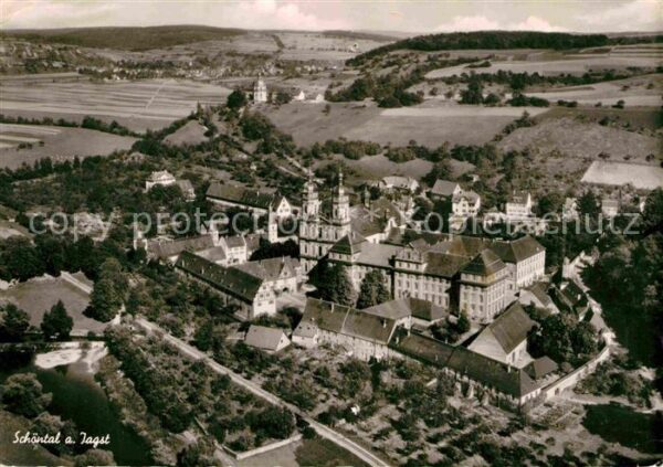 Schoental Jagst Kloster Fliegeraufnahme