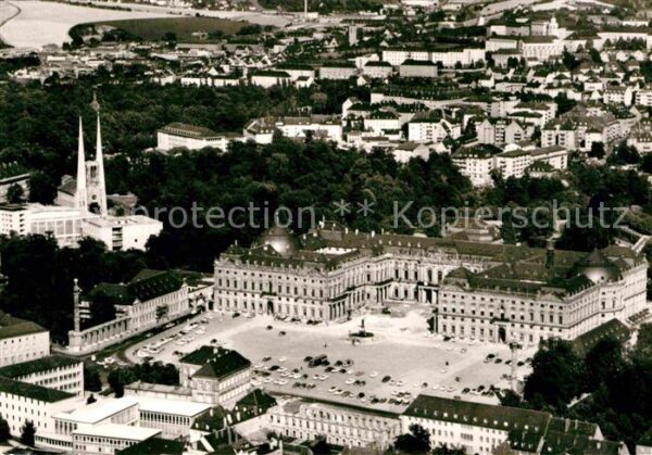 Wuerzburg Residenz Fliegeraufnahme