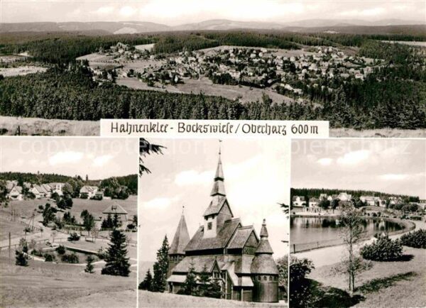 Hahnenklee-Bockswiese Harz Landschaftspanorama Holzkirche Kurort W