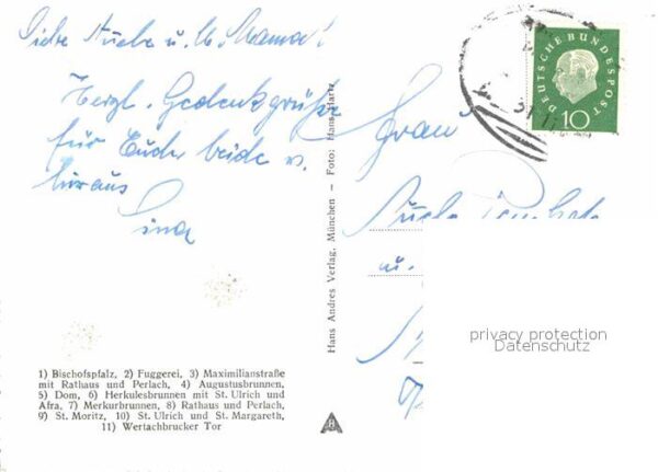 Augsburg Sehenswürdigkeiten der Stadt Nachtaufna – Bild 2