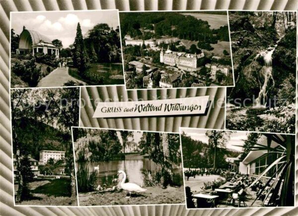 Bad Wildungen Kurhäuser Schwanenteich Kurpark Terrass