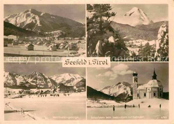 Seefeld Tirol Panorama mit Hocheder Hohe Munde Wetter