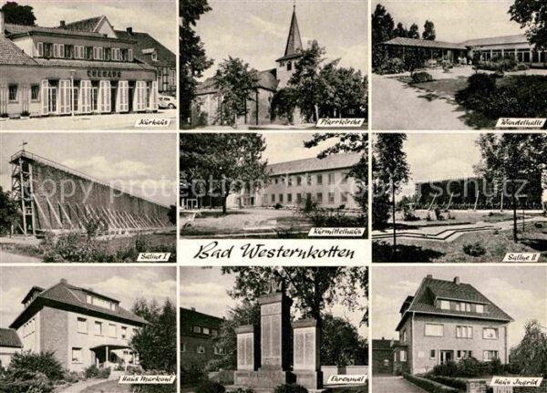 Bad Westernkotten Kurhaus Pfarrkirche Wandelhalle Saline