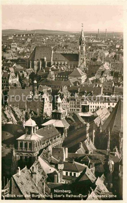 Nuernberg Rathaus Sankt Lorenzkirche