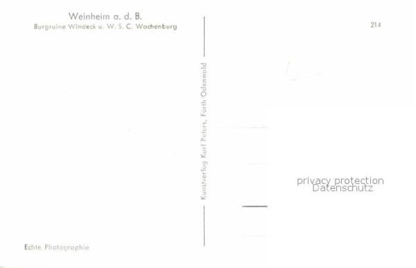 Weinheim Bergstrasse Burgruine Windeck – Bild 2