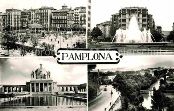 Pamplona Navarra Brunnen