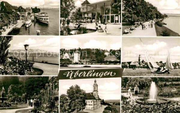 Ueberlingen Bodensee Promenade Brunnen Park