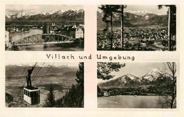 Villach Kaernten Seilbahn Brücke
