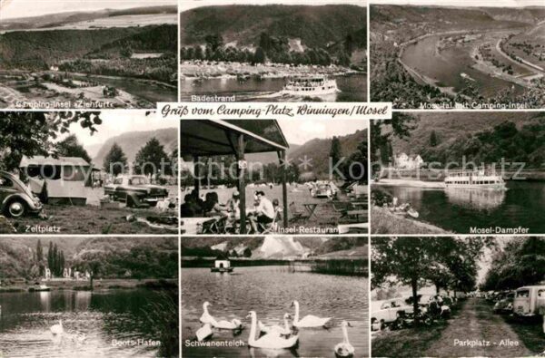 Winningen Mosel Campingplatz Fliegeraufnahme Schwanente