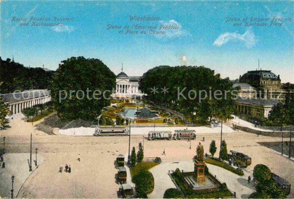 Wiesbaden Kaiser Friedrich Denkmal Kurhausplatz