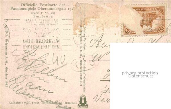 Oberammergau Passionsspiele 1922 Empörung – Bild 2