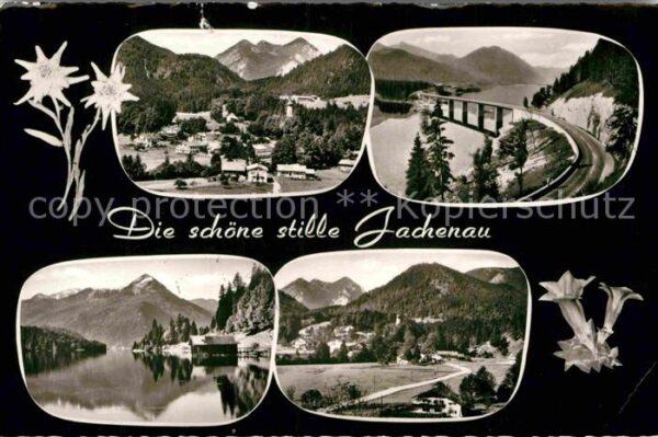 Jachenau See BRücke Teilansicht Panorama